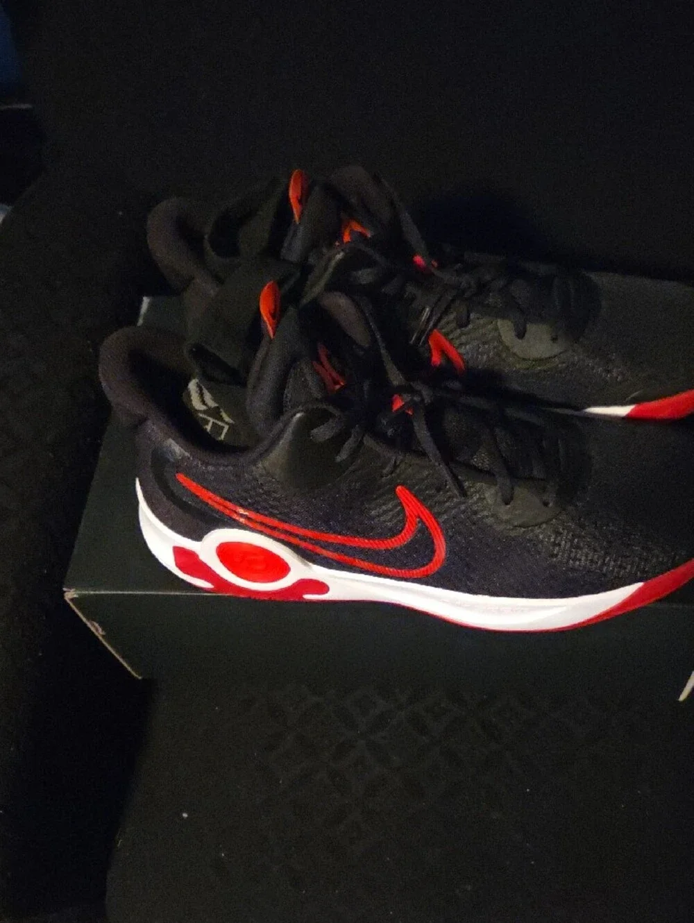 Nike Men’s Black & Red Low-Top Performance Sneakers